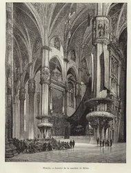 Interieur van de kathedraal van Milaan