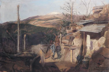 Hartmanswillerkopf, Uitzicht vanaf Roche-Sermet, 1915