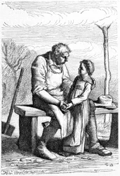 Cosette en Jean Valjean - in 