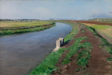 Oevers van een kanaal, nabij Napels