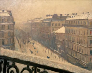 Boulevard Haussmann, sneeuweffect