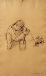 Studie voor de huisschilders
