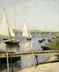 Frans: Voiliers a Argenteuil Zeilboten in Argenteuil