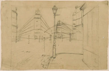 Studie voor Paris Street; Regenachtige dag