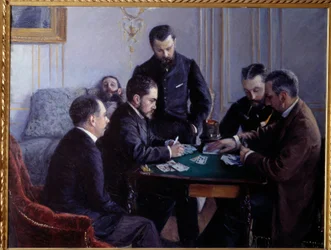 Het bezigue spel (schilderij door Gustave Caillebotte)