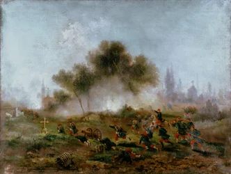 Parijse Commune: aanval op een begraafplaats door reguliere troepen en verovering van de barricades in mei 1871, 1871