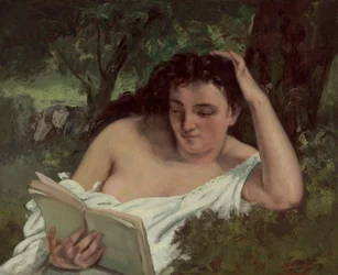 Een Jonge Vrouw Leest, c. 1866-1868