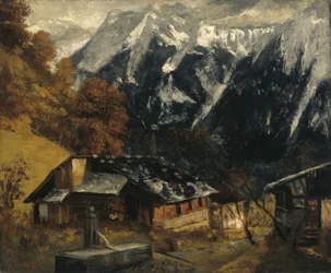 Een Alpenlandschap