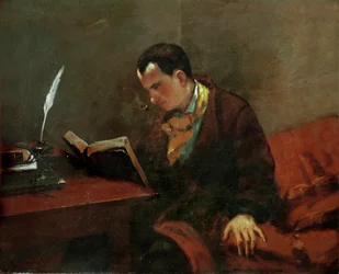 Charles Baudelaire, Frans dichter (olieverf op doek)