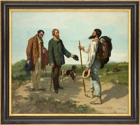 Frans: La Rencontre, ou Bonjour Monsieur Courbet De ontmoeting, of Bonjour, Monsieur Courbet!