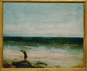 Front de mer a Palavas (schilderij op doek)