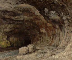 Grot van Sarrazine nabij Nans-sous-Sainte-Anne, c.1864