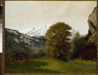 Landschap in Interlaken, Zwitserland