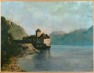 Chateau de Chillon - Kasteel van Chillon (canvas)