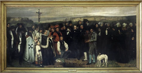 De begrafenis in Ornans - door Gustave Courbet, Musée d