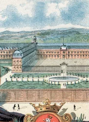 Uitzicht op het Koninklijk Huis van Saint-Cyr, Yvelines