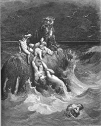 De grote zondvloed (Gen. 7:11-24)