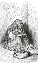 Na een schets van een oude Spaanse vrouw uit Leven en Herinneringen van Gustave Dore, gepubliceerd 1885