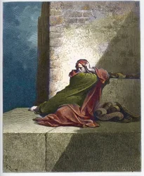 Baruch - Baruch ben Neria - Gravure uit 