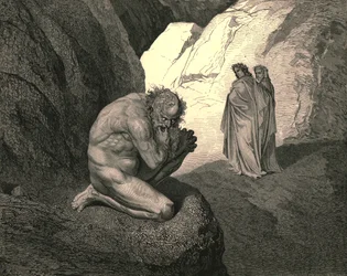 Vervloekte wolf! Laat je woede naar binnen op jezelf vreten en je verteren!, ca. 1890