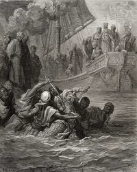 De dood van Almoadam, illustratie uit 