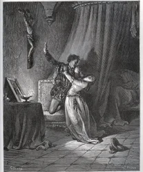 Don Fernand verklaart zijn liefde aan Dorothee - uit "Don Quichot van La Mancha" van Miguel Cervantes
