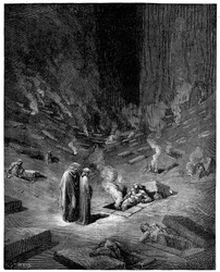 Hel: de stad Dis, Romeinse god van de onderwereld, 1863