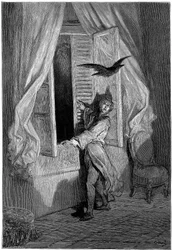 Illustratie door Gustave Dore voor Edgar Allan Poe