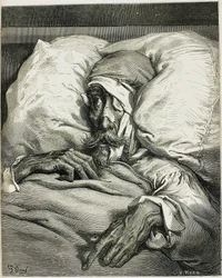 Illustratie uit de roman Don Quichot, door Miguel de Cervantes, 1863