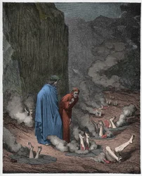 Inferno, Canto 19: Dante berispt paus Nicolaas III