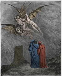 Inferno, Canto 9: De afschuwelijke Erinyes: Megaera, Tisiphone, Alecto