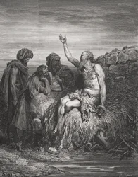 Job en zijn vrienden, Job 6:1-4, illustratie uit Dorés 