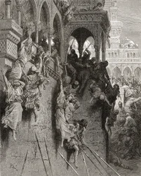 Bloedbad van Antiochië, illustratie uit 
