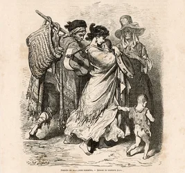 Nomadenfamilie van muzikanten