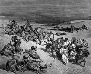 Pestilentie, een van de zeven plagen van Egypte, 1866