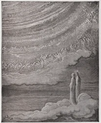 De Goddelijke Komedie, Paradiso, Canto 28: Het fonkelende leger van de hemel - door Dante Alighieri - Illustratie door Gustave Doré