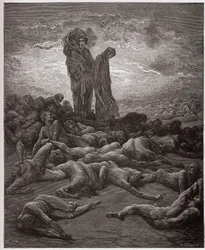 De Goddelijke Komedie, Purgatorio, Zang 20: De zielen van de gierigen - van Dante Alighieri (1265-1321) - Illustratie van Gustave Doré (1832-1883)