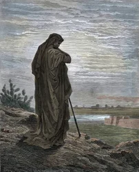 De profeet Amos. Gravure uit 