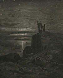 Toen we weer naar buiten kwamen, zagen we de sterren, ca. 1890