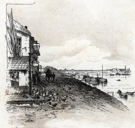 Uitzicht op de quai d