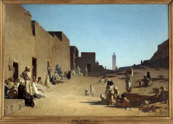 Laghouat. Algerijnse Sahara. Schilderij van Gustave Guillaumet (1840-1887)