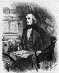 Portret van Mathieu Jose Bonaventure Orfila (1787-1853), Franse arts en chemicus. Gravure door Gustave Janet