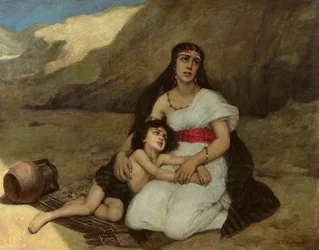 Arabische vrouw en haar kind