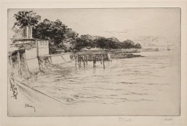 Het verlaten strand