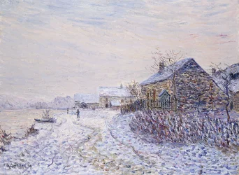 Sneeuw in Tournedos-sur-Seine