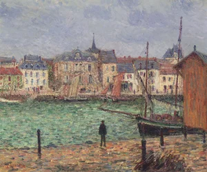 De haven van Pornic, hoogwater