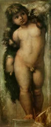 Putto naar Rafaël. Kopie van Rafaëls Putto, van de Academie van Sint Lucas in Rome.