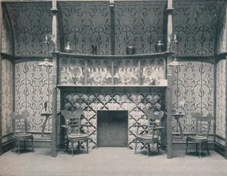 Ingle-Nook ontworpen door G. Serruier, 1898