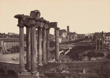 Rome, Vue Prise au Forum (Rome, Gezicht op het Forum),1858-1859 (foto)