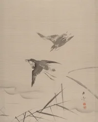 Kleine vogels en bamboe